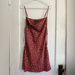 XS Kittenish Red floral dress